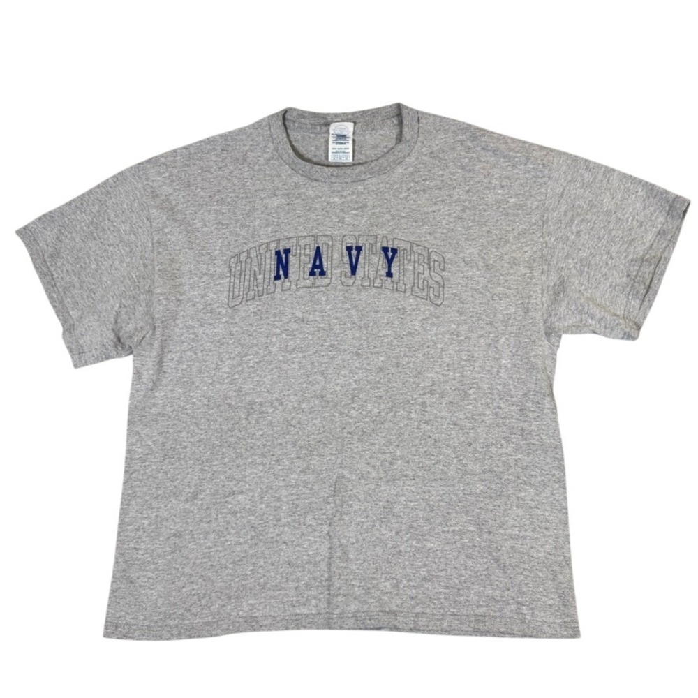 Delta Pro Weight United States Navy T-Shirt Gray XL Mens Short Sleeve Graphic